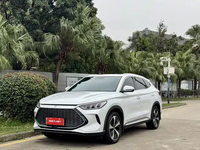 雪域白比亚迪 宋PLUS新能源外观