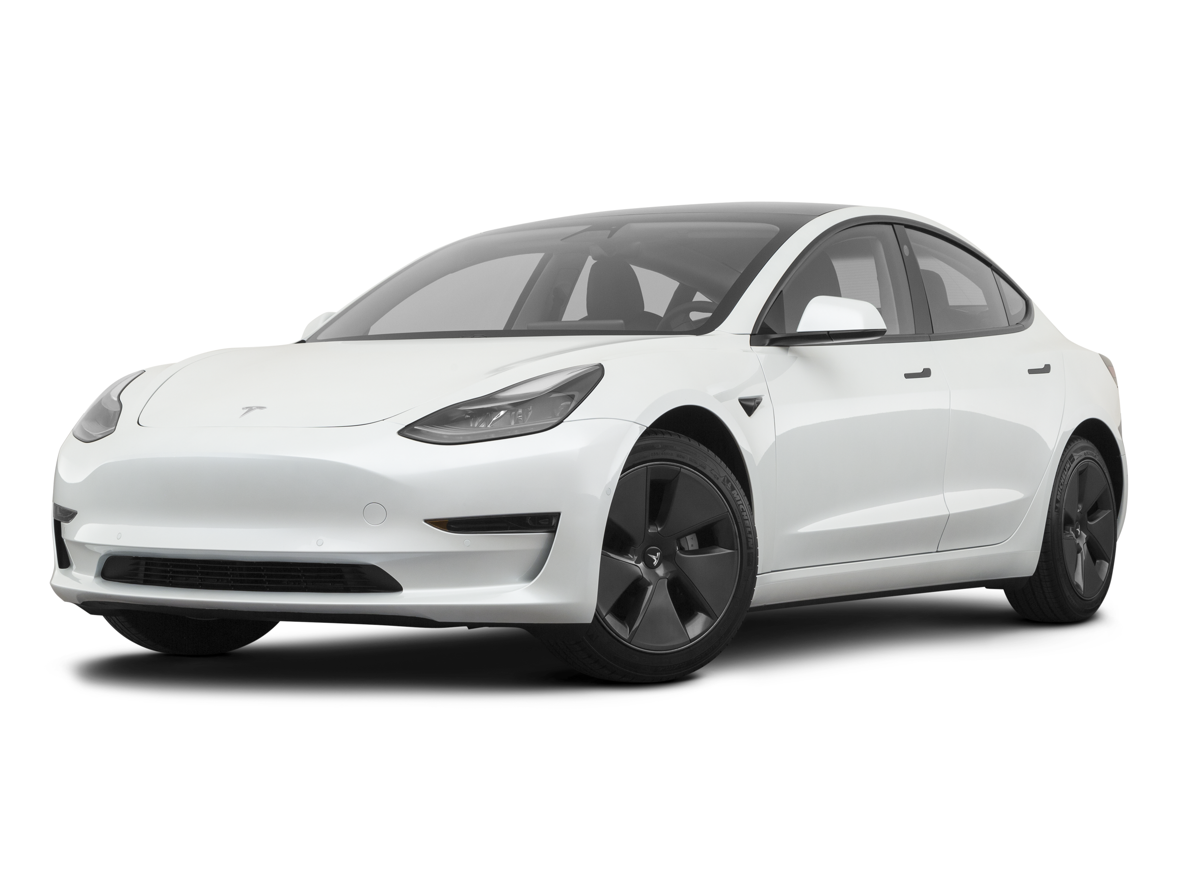 珍珠白特斯拉 Model 3外观